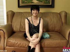 RelaXXX presents: Amateur cutie playing with her pussy