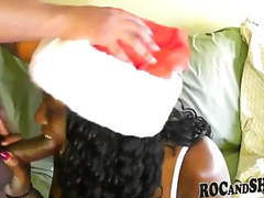 RelaXXX presents: Sexy ebony girlfriend christmas fuck !!