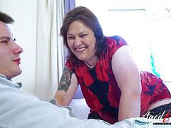 RelaXXX presents: Agedlove busty mature playing hard with handy man