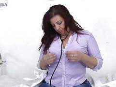 RelaXXX presents: Big mature nurse mother fucks herself on work