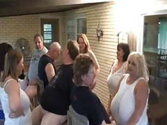 RelaXXX presents: Mature bbw sluts sucking cock in group fun
