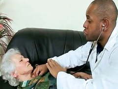 RelaXXX presents: Horny granny patient seduces a black doctor