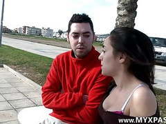 RelaXXX presents: Young latine girl gets fucked while her boyfriend's watching