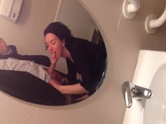 RelaXXX presents: Homemade bathroom blowjob from beautiful wife