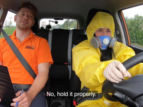 RelaXXX presents: Driving instructor fucks orgasmic pussy of skinny czech lexi dona