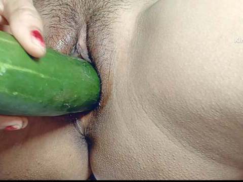 RelaXXX presents: I can't get any where big black cock so my small pussy fucked by big cucumber  in hindi