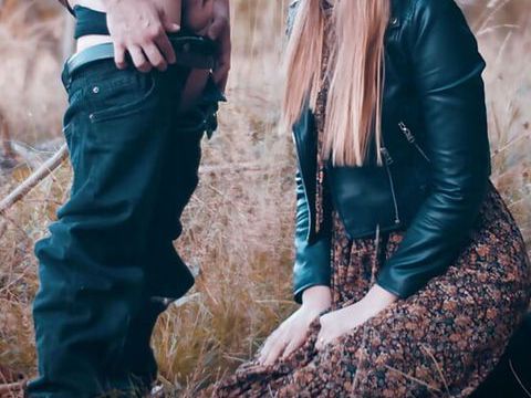 RelaXXX presents: My first video with sound! deep blowjob in the woods & huge cum load in my mouth - clothedpleasures