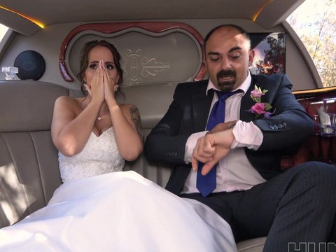 RelaXXX presents: Busty bride jennifer mendez gets ass fucked in back of the limo
