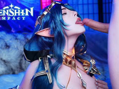 RelaXXX presents: Genshin impact. layla swallows a big cock down her throat - mollyredwolf