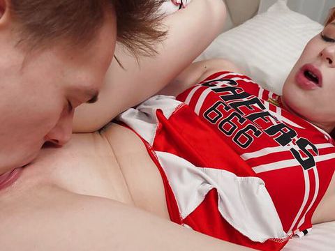 RelaXXX presents: Redhead cheerleader bringing steamy fantasies to life together with her bf