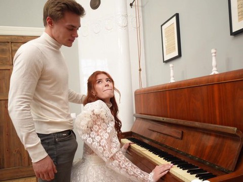 RelaXXX presents: Redhead pianist goes nuts for my hard dick after practice