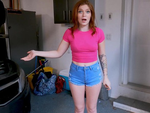 RelaXXX presents: Redhead katerina deville with hot ass sucking a dick - hd