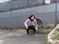 RelaXXX presents: Girl has to piss badly so she goes in public