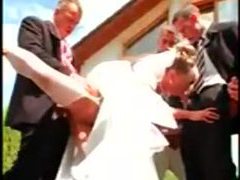 RelaXXX presents: Gangbang of a hot bride with pissing