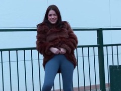 RelaXXX presents: Public pissing play makes this girl so horny