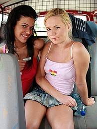 RelaXXX presents: Naughty young Ellis and her hot friend share a hard cock