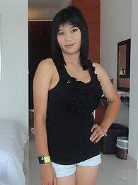 RelaXXX presents: Stunning Thai babe with big puffy tits gets a creampie surprise