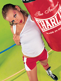 RelaXXX presents: Christie Blanks, Boxing Girl Puts Up a Fight With Her Toys