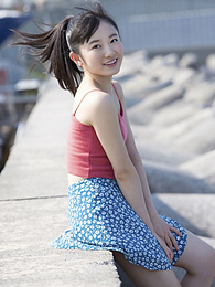RelaXXX presents: Asian teen Chisaki Morito demonstrates her tiny tits and demonstrates her exposed body outdoors